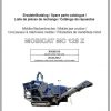 Kleemann Crusher Mc125z Spare Parts Catalog ES 1