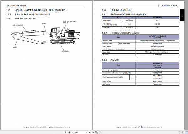Kobelco Demolition Machine SK350DLC SK450DLC SK550DLC Shop Manual S5LC5352E01 2