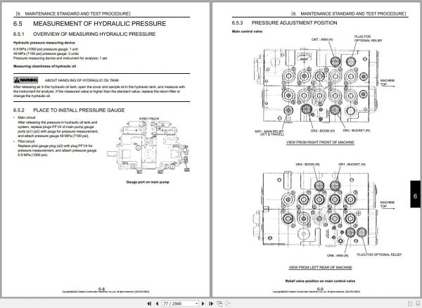 Kobelco Hydraulic Excavator SK130LC 11 USA 2020 S5LP0012E03 Shop Manual 2