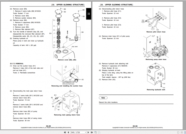 Kobelco Hydraulic Excavator SK350LC 9E NA Shop Manual S5LC0033E04 3