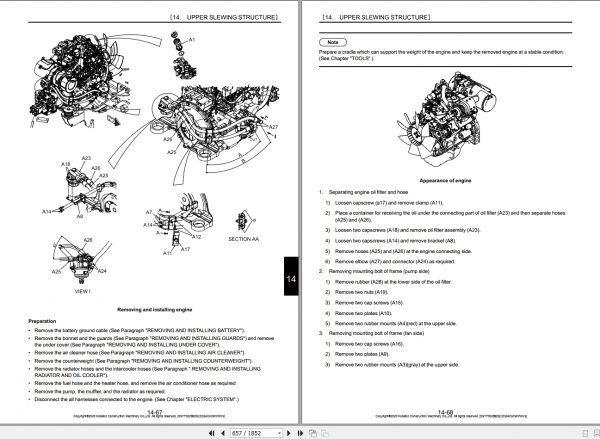 Kobelco Hydraulic Excavator SK75SR 7 NA 2019 S5YT0029E05 Shop Manual 3