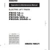 Komatsu Electric Lift Truck FB10141520AGAG 12 Operation Maintenance Manual ABA12E1 01 1