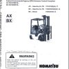 Komatsu Forklift Truck AX BX Series Operation Maintenance Manual OM073 1