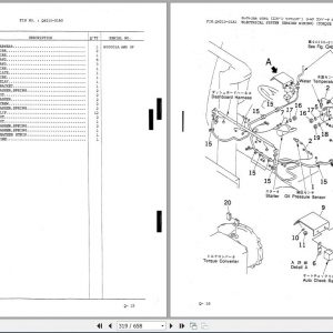 Komatsu Forklift Truck AX Series FG1518HS 16 Parts Book PM078 MC 3