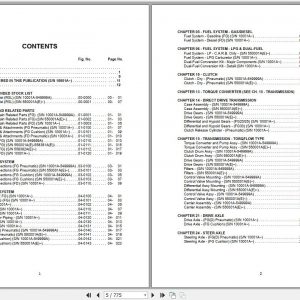 Komatsu Forklift Truck BX12 Series FGFD202530 12 Parts Manual PM086 MC 1 2