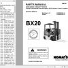 Komatsu Forklift Truck BX20 Series FGFD202530 14 Parts Manual 1