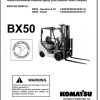 Komatsu Forklift Truck BX50 Series FDFG202528303235 16 Parts Manual PM240 R1 1