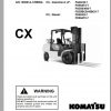 Komatsu Forklift Truck CX Series FGFD40 45 7 FD50AT2 7 Parts Manual PM212 6 1