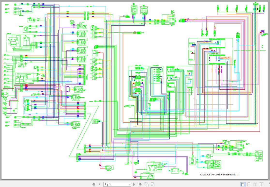 Komatsu Forklift Truck CX20 All Tier 2 GLP 3EC5549841 1 Electrical Schematics 1