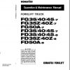 Komatsu Forklift Truck FGFD35404550AZ 7 FD35404550ZA 8 Operation Maintenance Manual AEC08E1 01 1