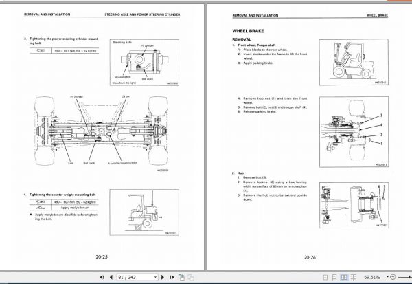 Komatsu Forklift Truck FGFD35Z4045 7 FD50A 7 Shop Manual BEC07E1 01 2