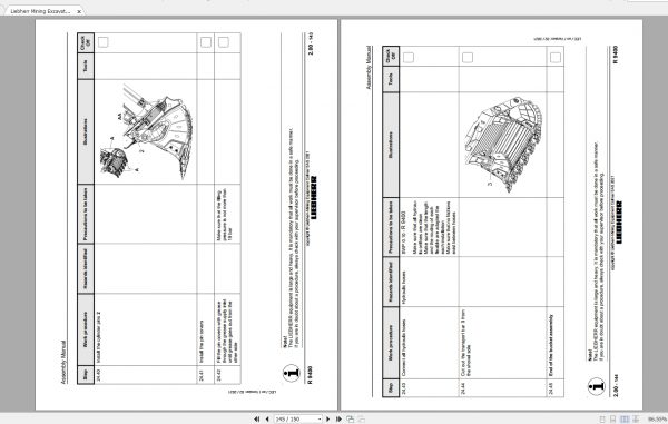 Liebherr Mining Excavators 04.20221 Assembly Manuals EN PDF DVD 6