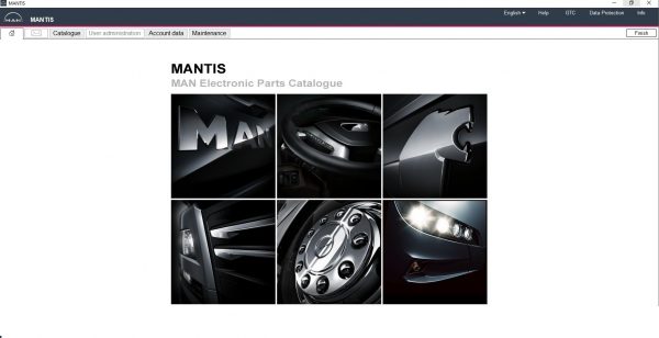 MAN Mantis v654 EPC 2021 04.2021 Spare Parts Catalogue DVD 1