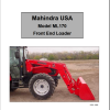 Mahindra Tractor ML170 Series Operators Manuals Installation Instruction 2