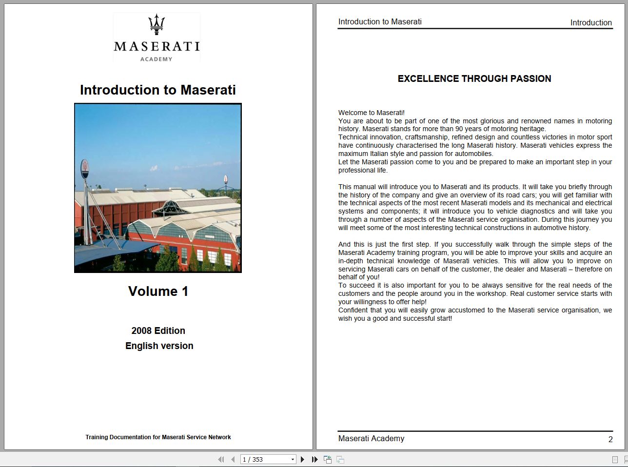 Maserati 2008 Academy Training Manual EN 1