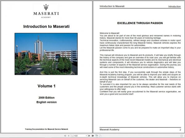 Maserati 2009 Academy Training Manual EN 1