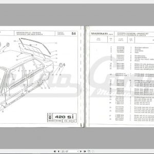 Maserati 420si Part Catalog 1