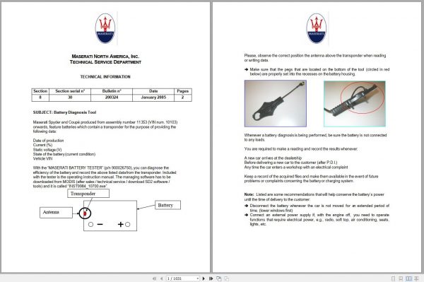 Maserati Couple 2005 Workshop Manual 1