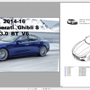 Maserati Ghibli 2014 2016 3.0 BT V6 S Workshop Manual Wiring Diagram 1
