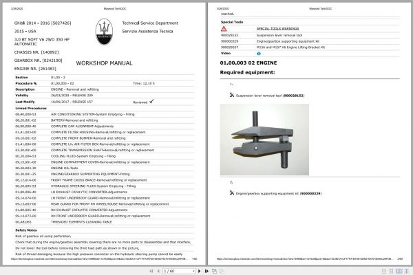 Maserati Ghibli 2014 2016 Spare Parts Catalog Workshop Manual 2