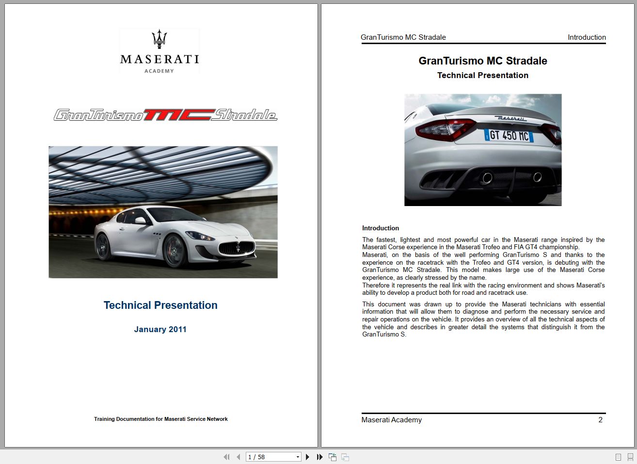 Maserati GranTurismo MC Stradale 2011 Technical Presentation 1