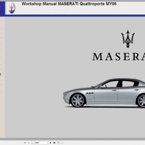 Maserati Quattroporte MY06 2006 2007 Workshop Manual 1