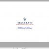 Maserati Quattroporte MY09 Us 2ed 1 Owners Manual 1