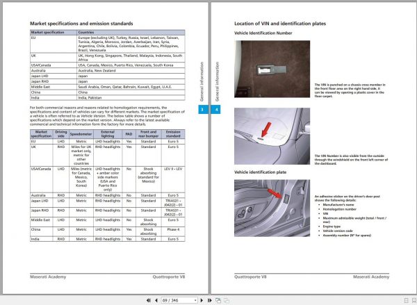 Maserati Quattroporte V8 Technical Presentation Training Manual 2013 2