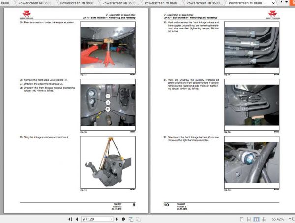 Massey Ferguson 8600 8600 T4i Series Tractors Workshop Manuals 4