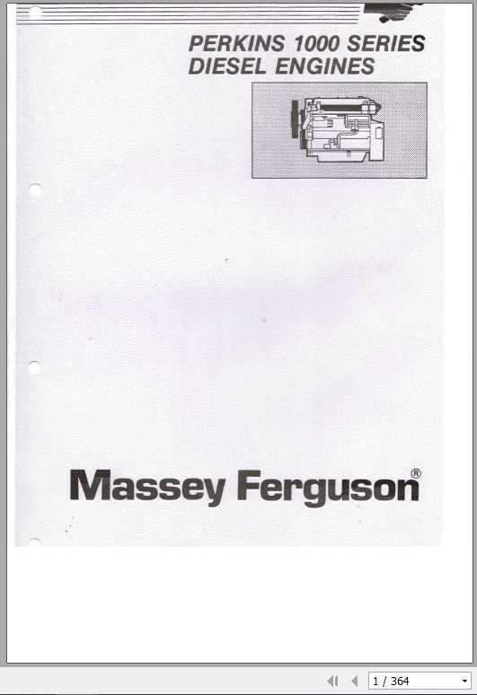 Massey Ferguson Perkins 1000 Series Workshop Manual 1