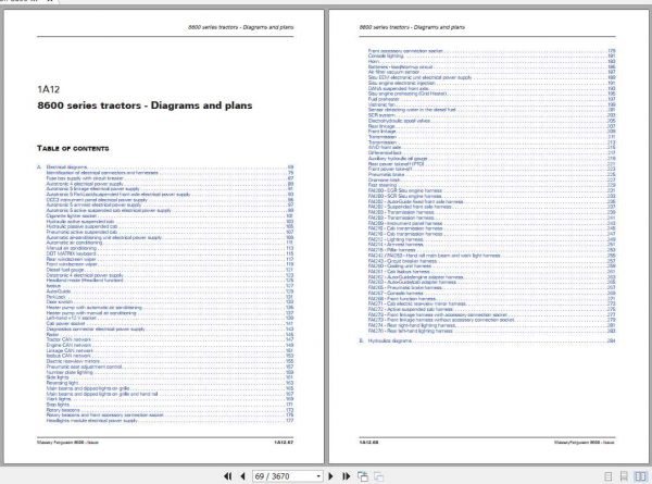 Massey Ferguson Tractors 8600 Series Workshop Manual 2