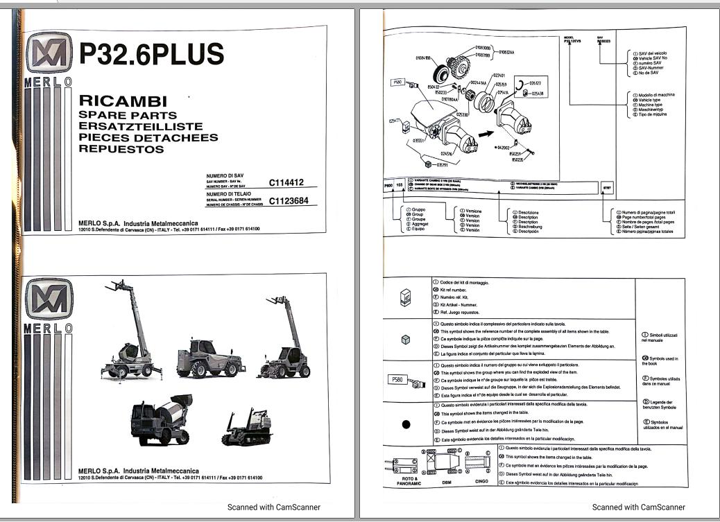 Merlo P32.6 Plus Parts Catalog ENESDEIT