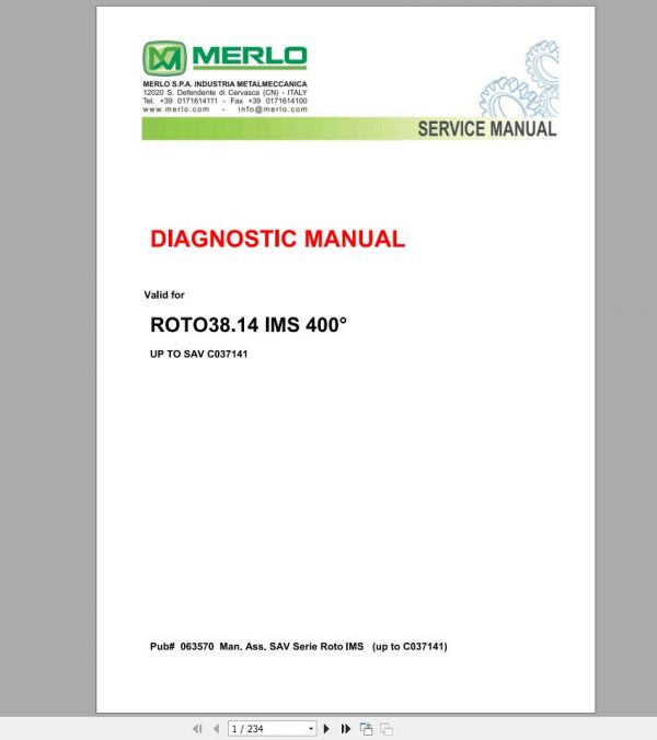 Merlo Telehandlers Collection Some Manual CD 2