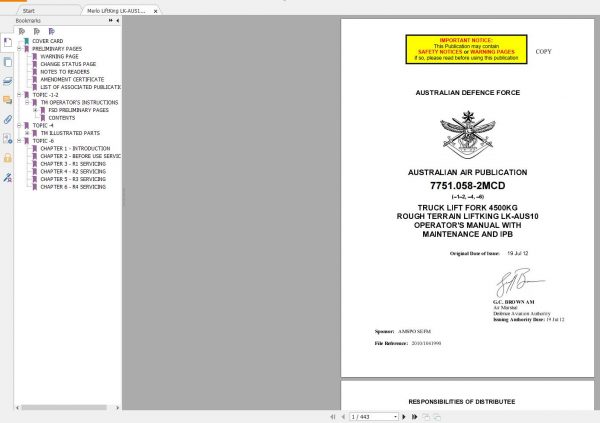 Merlo Telehandlers Collection Some Manual CD 3