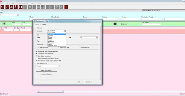 Mitsubishi ASA 04.2021 EPC Europe General Export NA Japan 7
