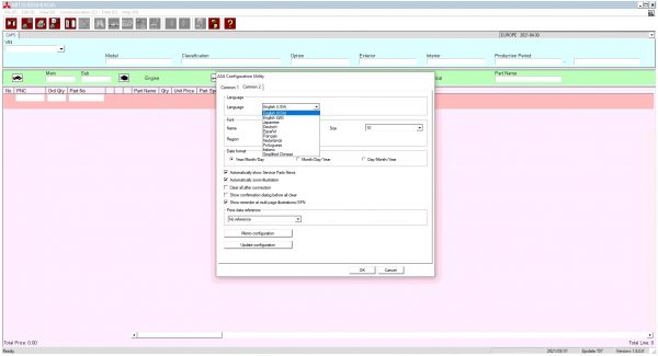 Mitsubishi ASA 04.2021 Europe General Export USA Japan EPC 6