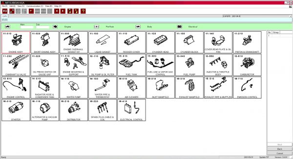 Mitsubishi ASA 04.2021 Europe General Export USA Japan EPC 9
