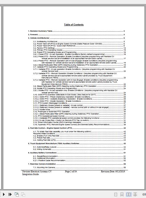 Navistar CV ESIGCV Electrical Systems Integration Guide 2019 2