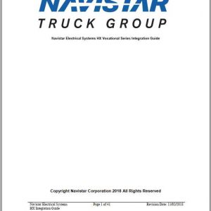 Navistar HX ESIGHX Electrical Systems Integration Guide 2018 1