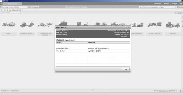 New Holland CE AG Construction Agricutural Latin America EPC 02.2021 Spare Parts Catalog DVD Combo 2