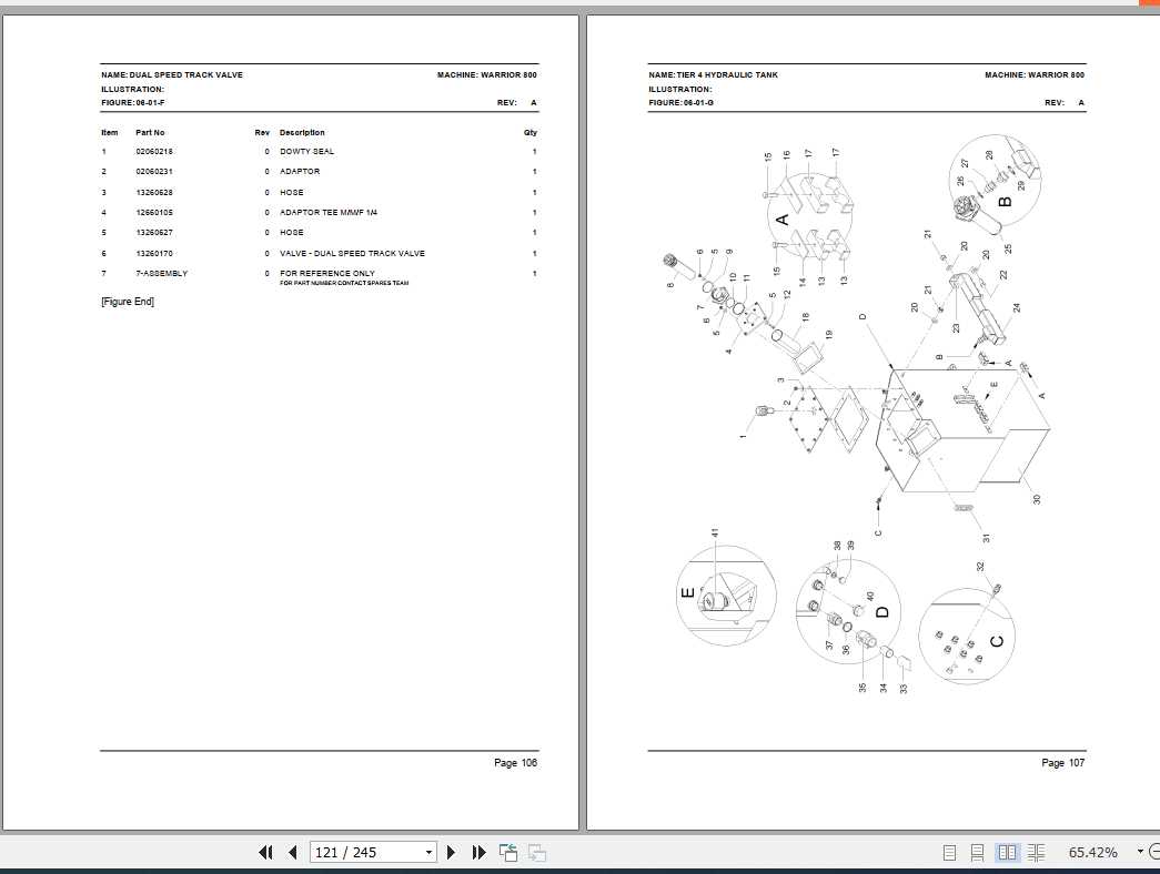 Powerscreen Warrior 800 Illustrated Parts Catalog