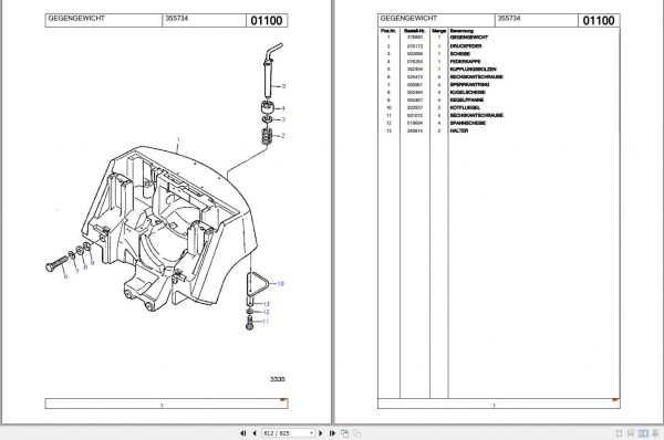 Still Diesel Fork Truck R70 20 R70 25 R70 30 R7032 R7034VW Spare Parts List DE 2