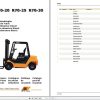 Still Diesel Fork Truck R70 20 R70 25 R70 30 R7062 R7064 Spare Parts List DE 1