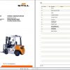 Still Diesel Fork Truck RC41 25 RC41 30 4091 4092 Spare Parts List DE 1
