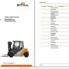 Still Diesel Fork Truck RX70 40 RX70 45 RX70 50 7331 7334 Spare Parts List DE 1