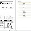 Still Diesel LPG Fork Truck M15 M15T 7111 7117 Spare Parts List DE 1