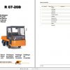 Still Diesel Tractor R07 20D Spare Parts Lists DE 1