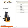 Still Electric Fork Truck CNi CN CNS Spare Parts Lists DE 1