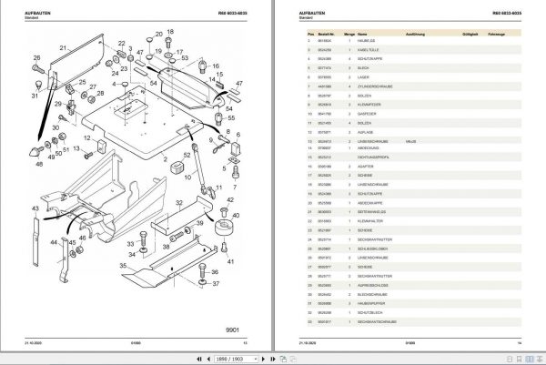 Still Electric Fork Truck R60 16i R60 18i R60 20i Compact R6033 R6035 Spare Parts List DE 2