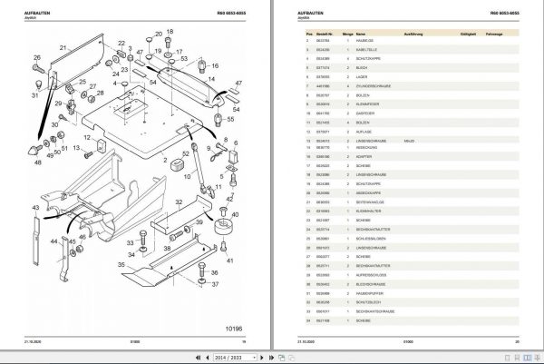 Still Electric Fork Truck R60 16i R60 18i R60 20i Compact R6053 R6055 Spare Parts List DE 2